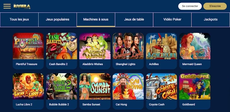 La Riviera Casino jeux